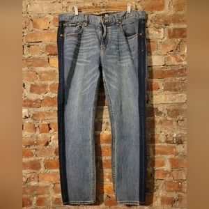 NWT RSQ TILLYS TUXEDO STRIPE STONEWASHED JEANS SEATTLE SKINNY 36x30 LEVIS 5